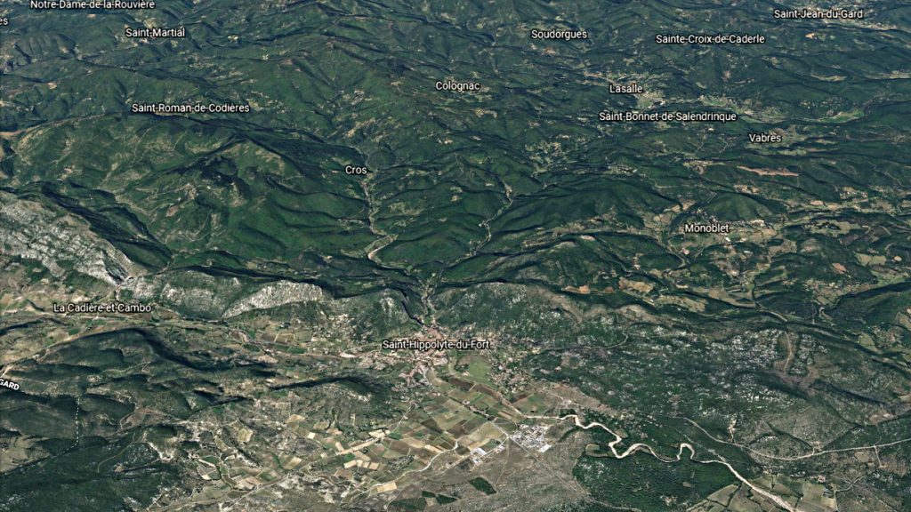 vue satellite de Saint Hippolyte
